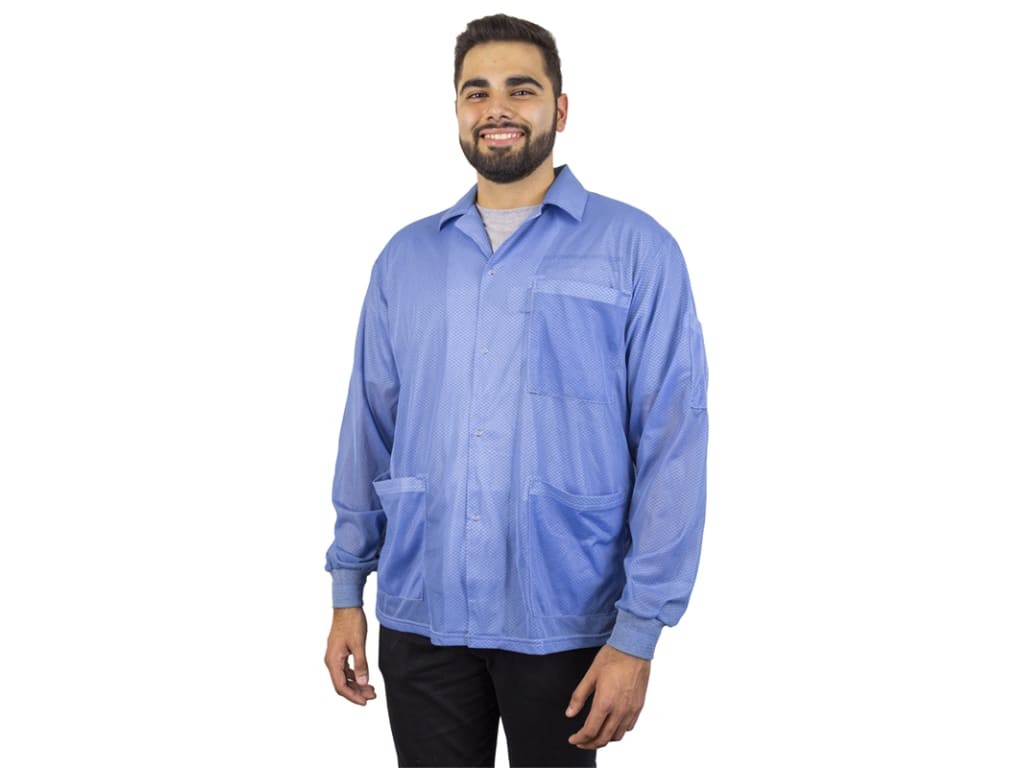 Desco 73765 - Statshield smock - jacket style with knitted cuffs / blue /