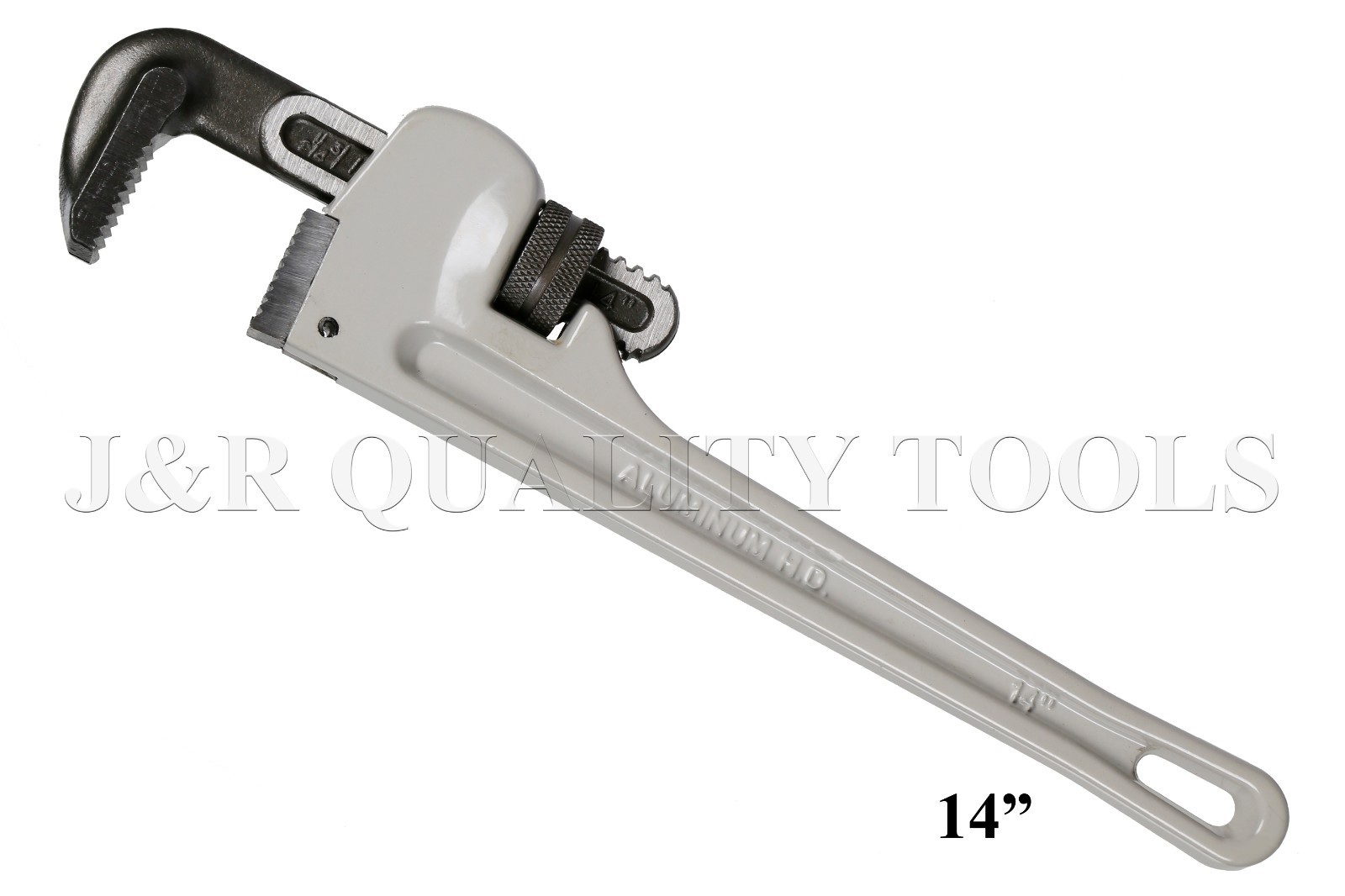 14" Adjustable Aluminum Pipe Wrench | Plumbing Hand Tool with Drop Forged Steel