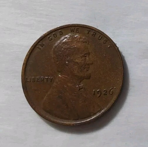 1926 Lincoln Wheat Cent Red Brown Copper Coin- Nice Luster Eye Appeal FREE POST