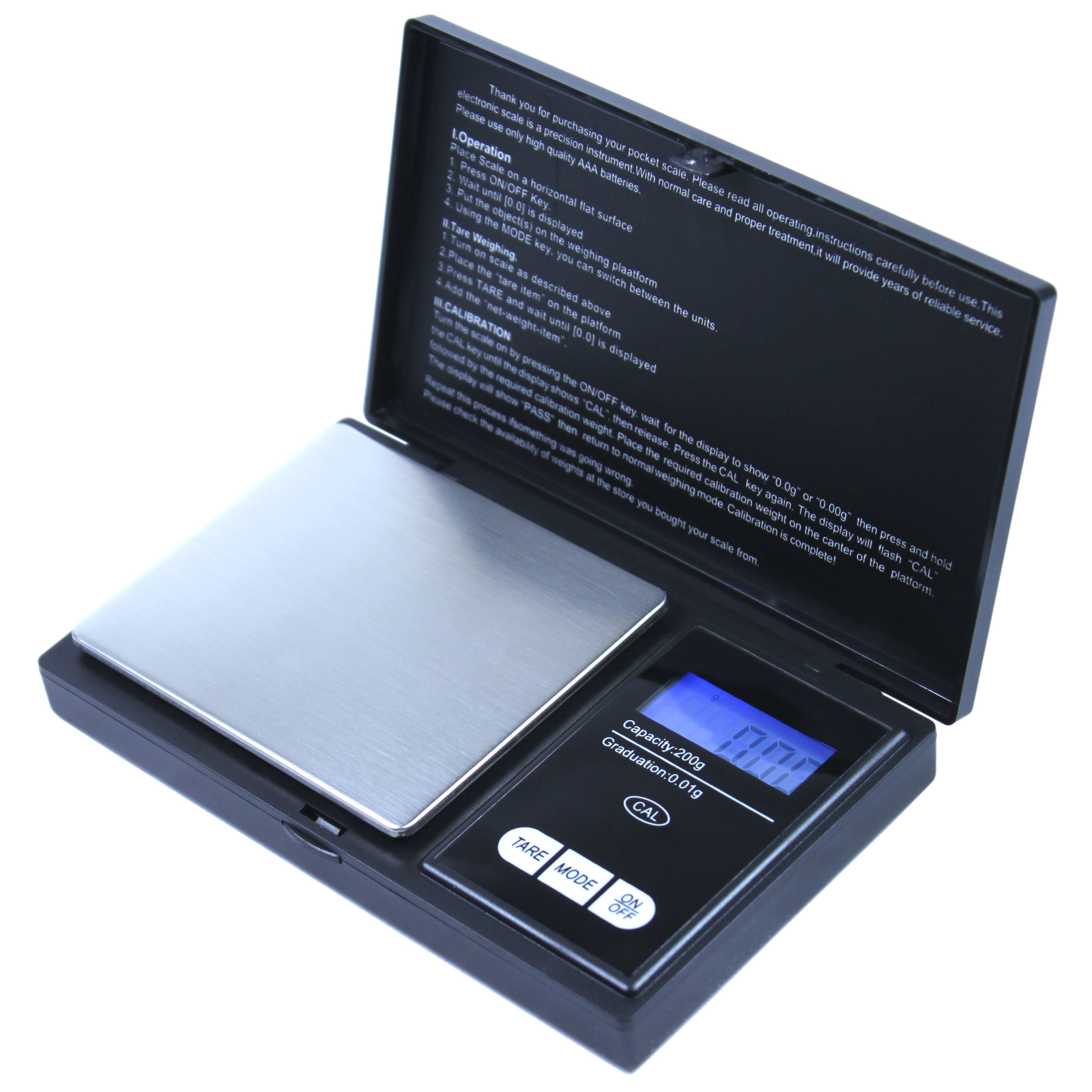 200gx0.01g Precision Digital Pocket Scale for Gold Jewelry Reload New