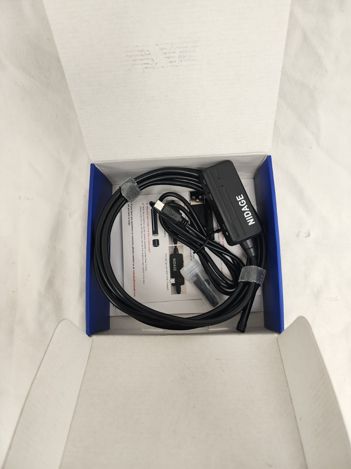 Nidage Endescope Wireless Inspection Camera WiFi Borescope (1.5m)