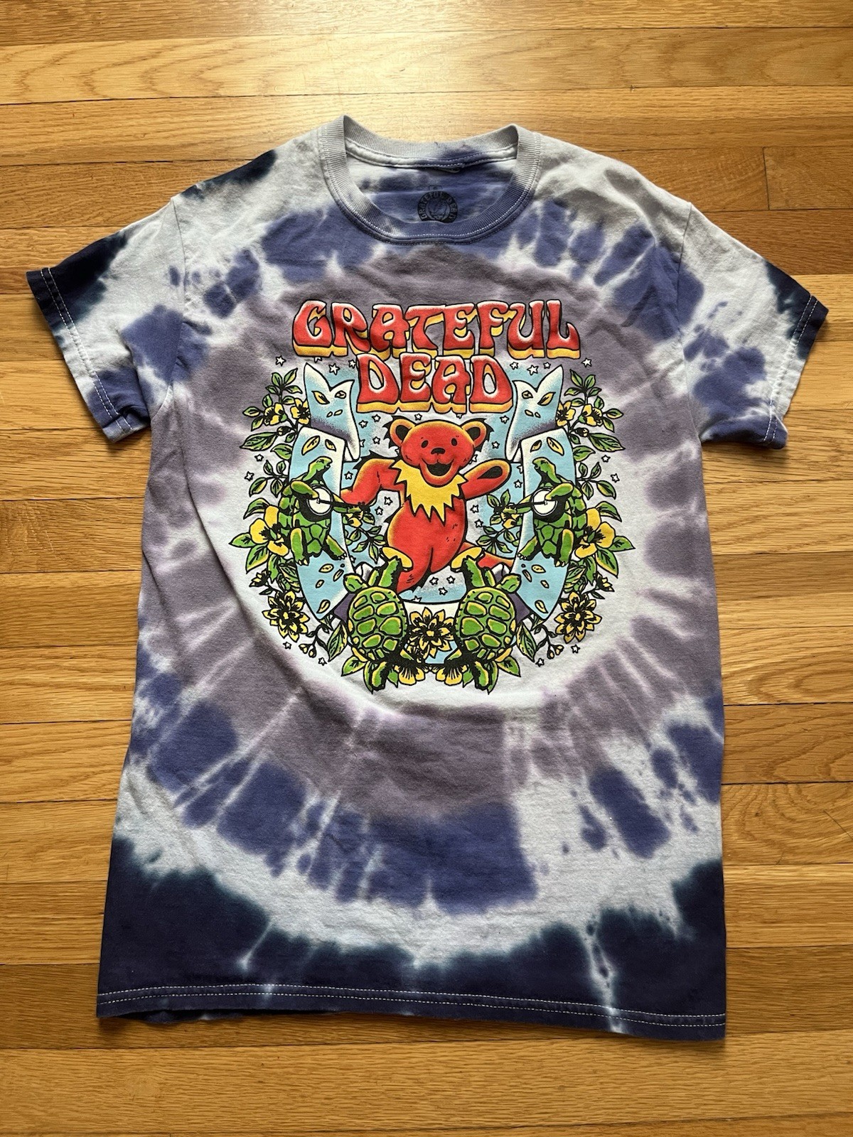Grateful Dead Purple Tie Dye Dancing Bear T-Shirt