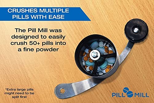 Pill Mill Pill Crusher - Crushes Multiple Tablets To A Fine Powder - M