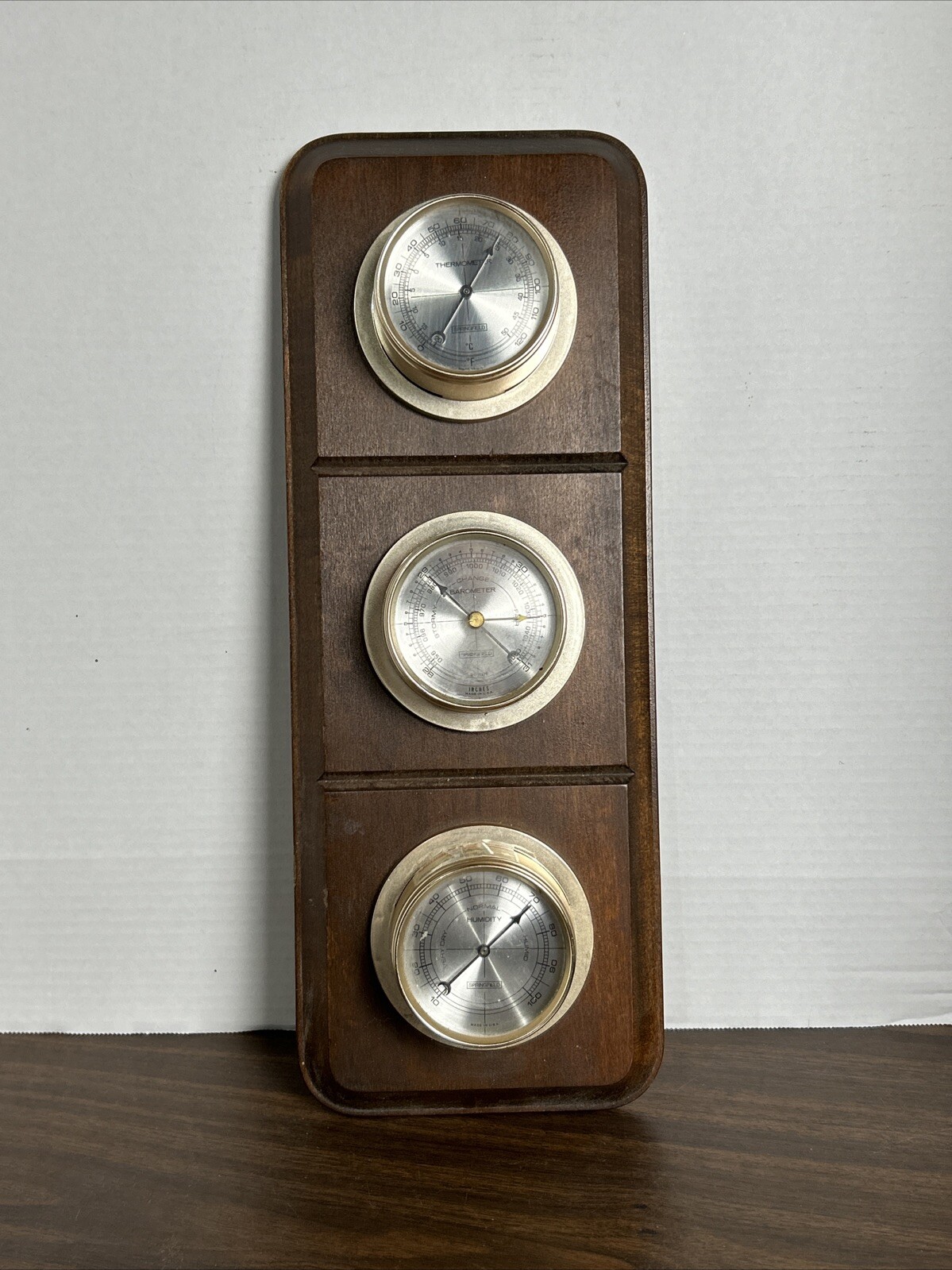 Springfield Weather Center Thermometer/ Barometer/ Humidity