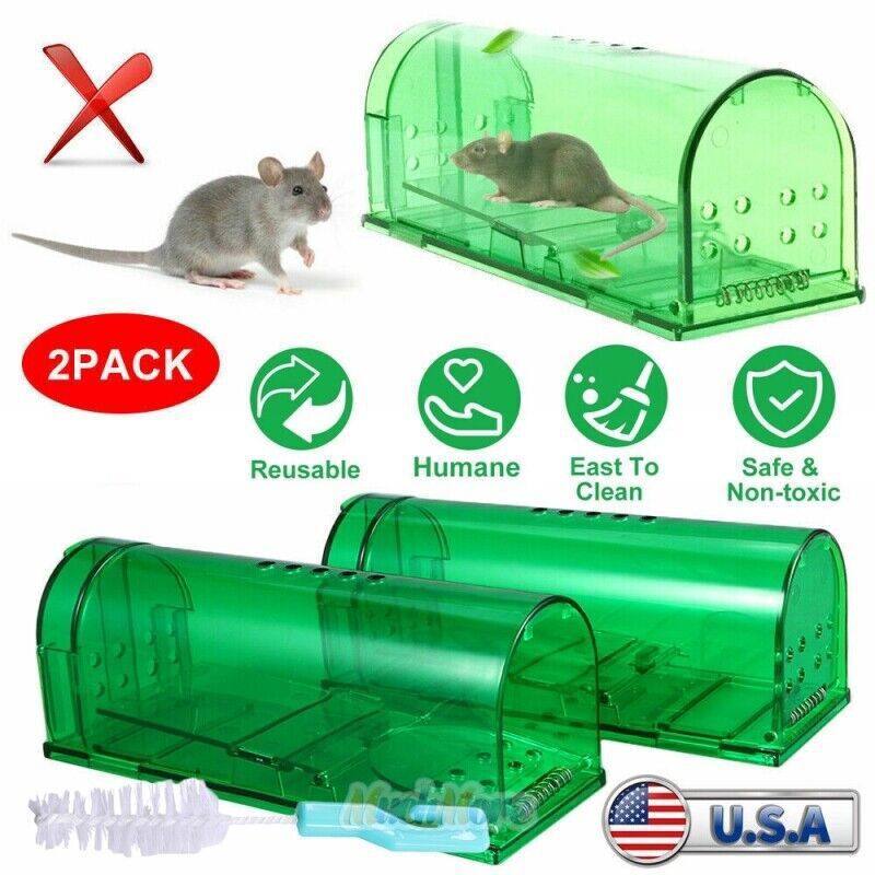 2Pack Humane Mouse Traps Live Catch and Releas Best Selling Mousetrap trap