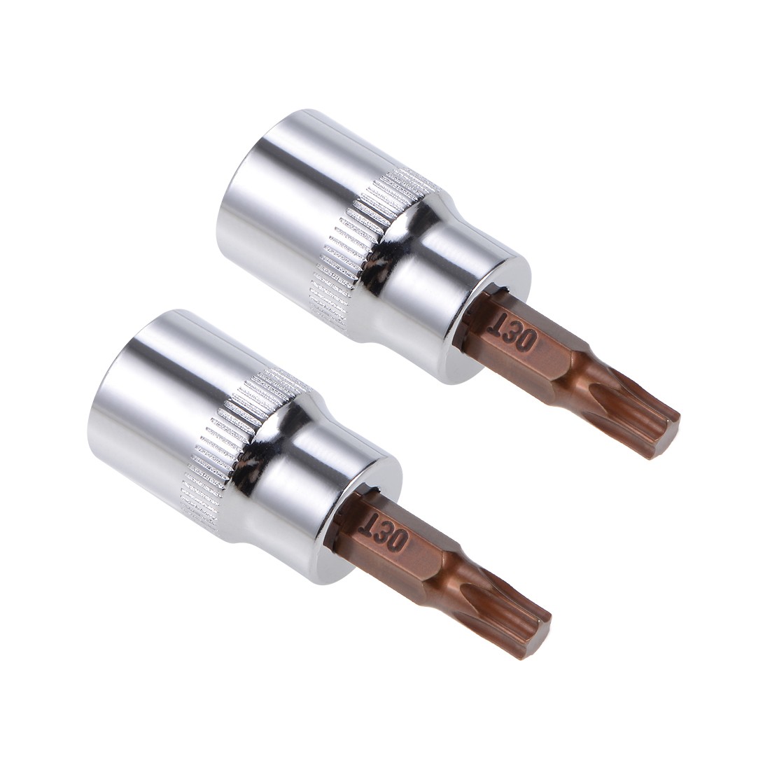 2 Pcs 3/8" Drive T30 Torx Bit Socket Use with Wrench Slide Bar S7 Steel 38mm