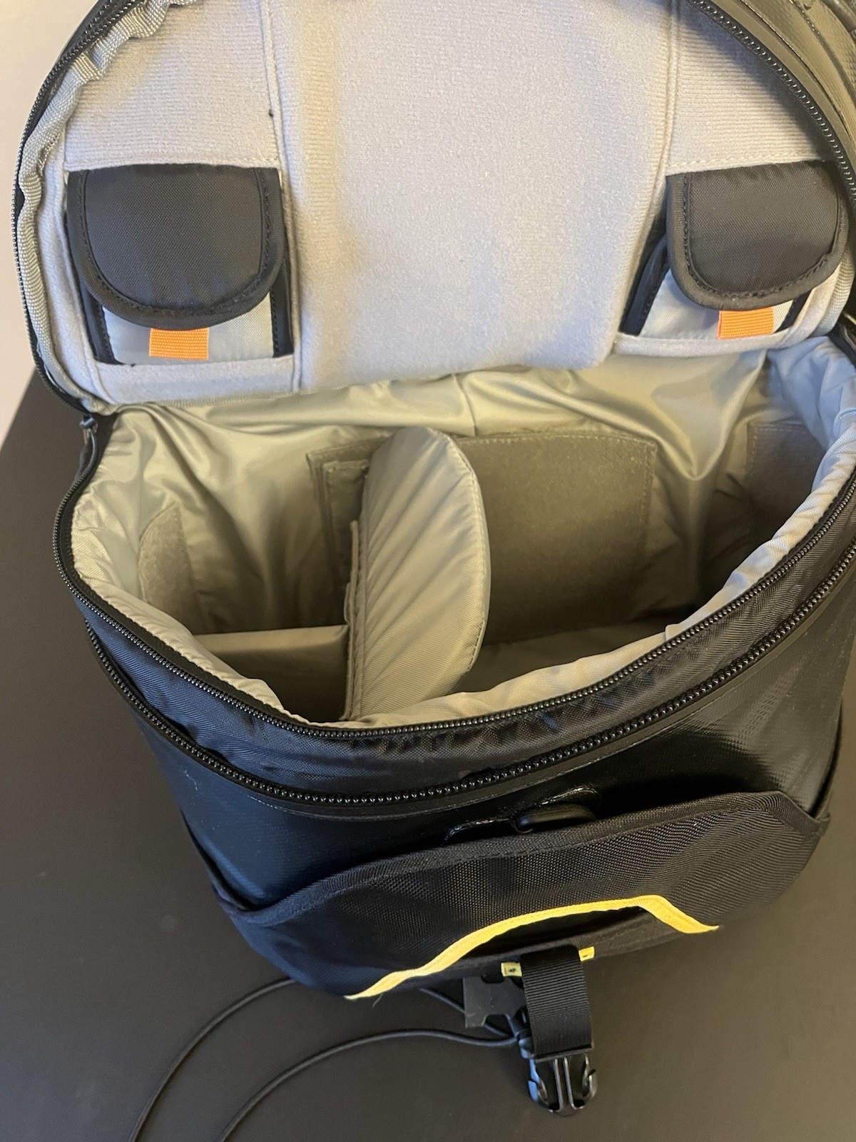 Lowepro DryZone Rover Backpack Camera Bag Black Yellow Light Use