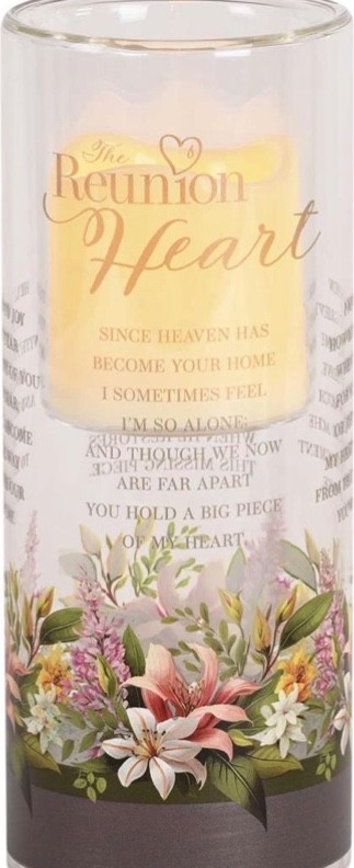 Reunion Heart Memorial Candle – Sympathy & Bereavement by Cottage Garden