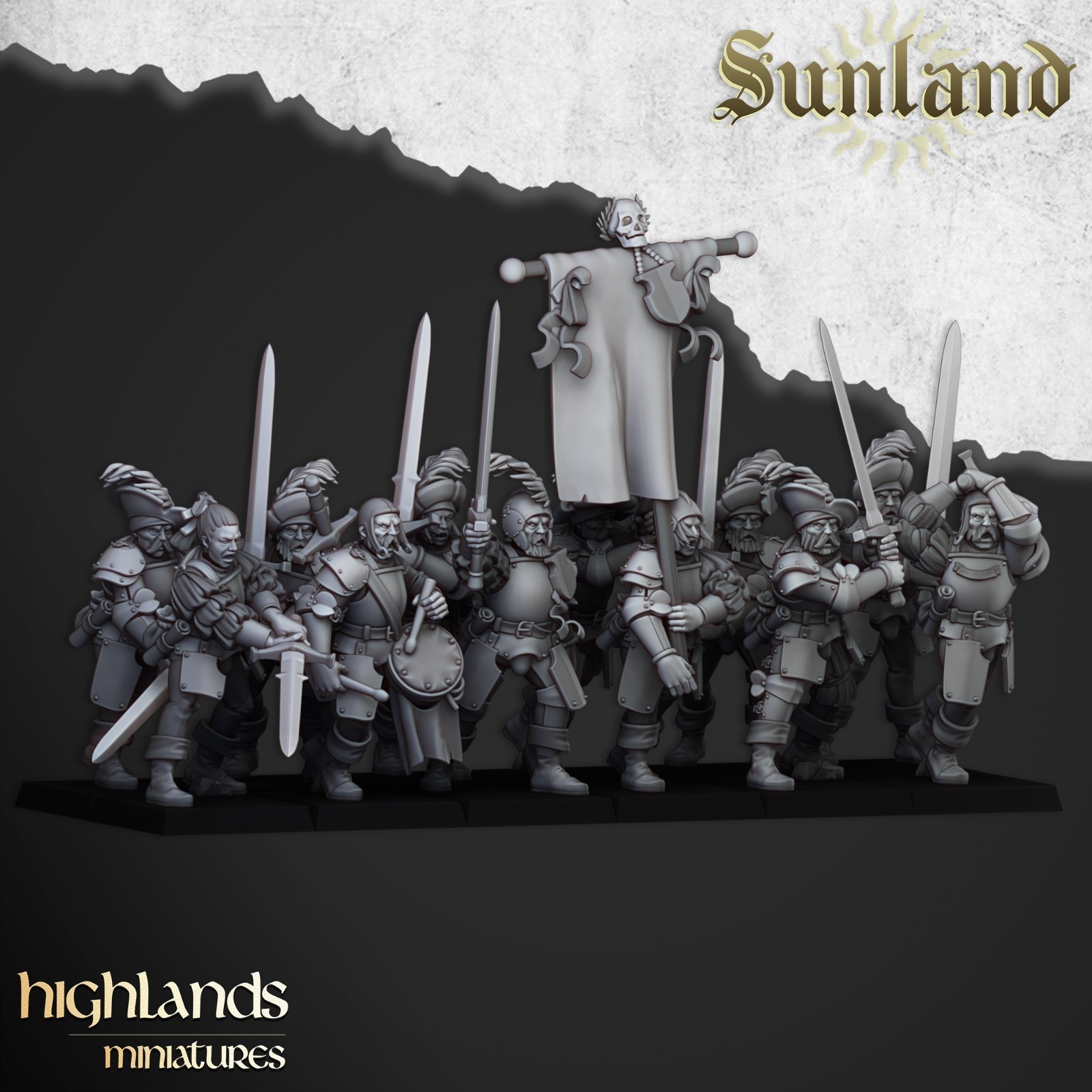 Sunland Landsknecht - 32mm/28mm - Highlands Miniature