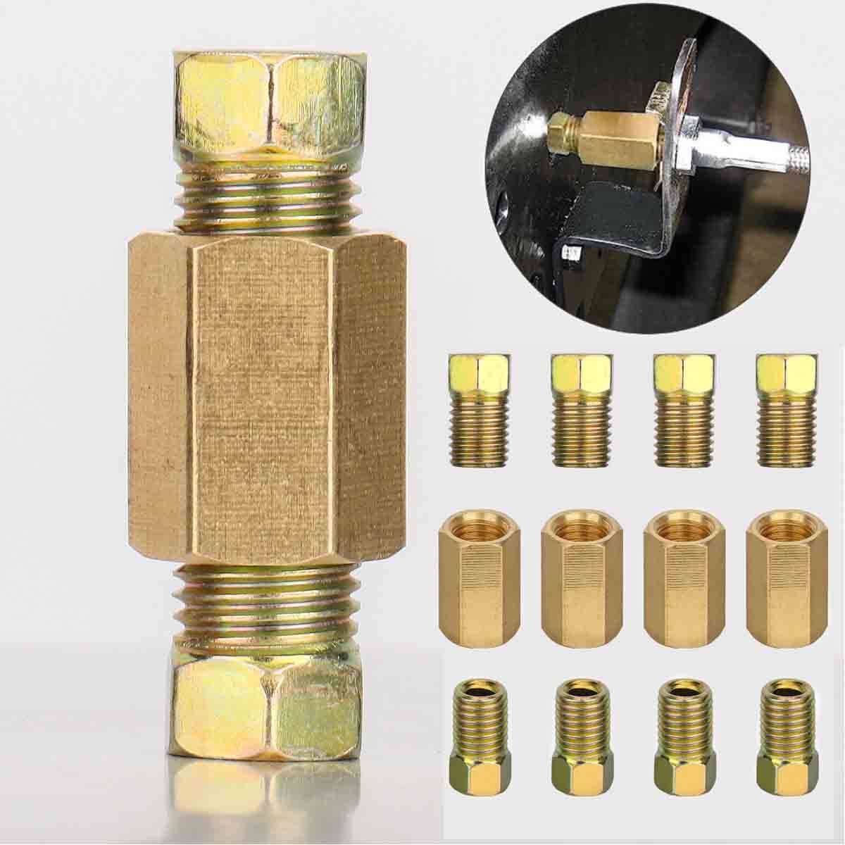 12pcs 3/16" brake line (3/8-24 Inverted) Brake Line Fittings & Brass Unions US