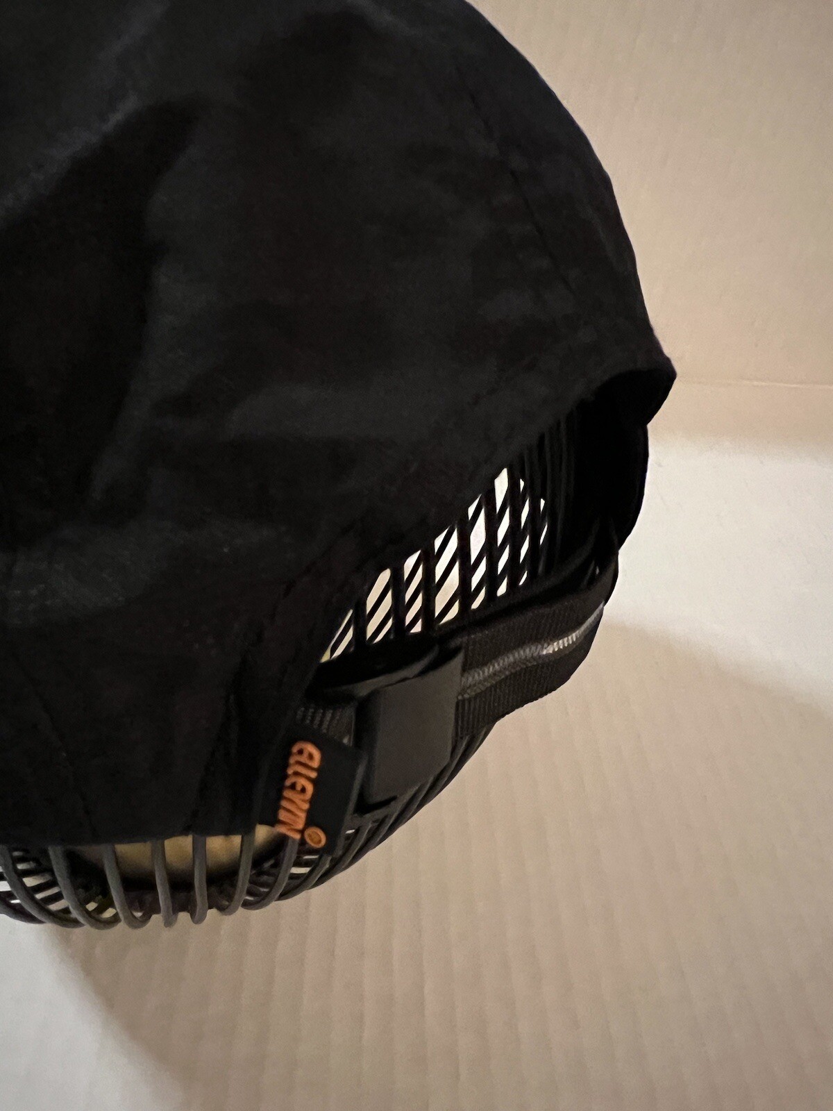ELLEWIN Unisex Baseball Cap UPF 50 Unstructured Hat w/Foldable Long Bill - Black
