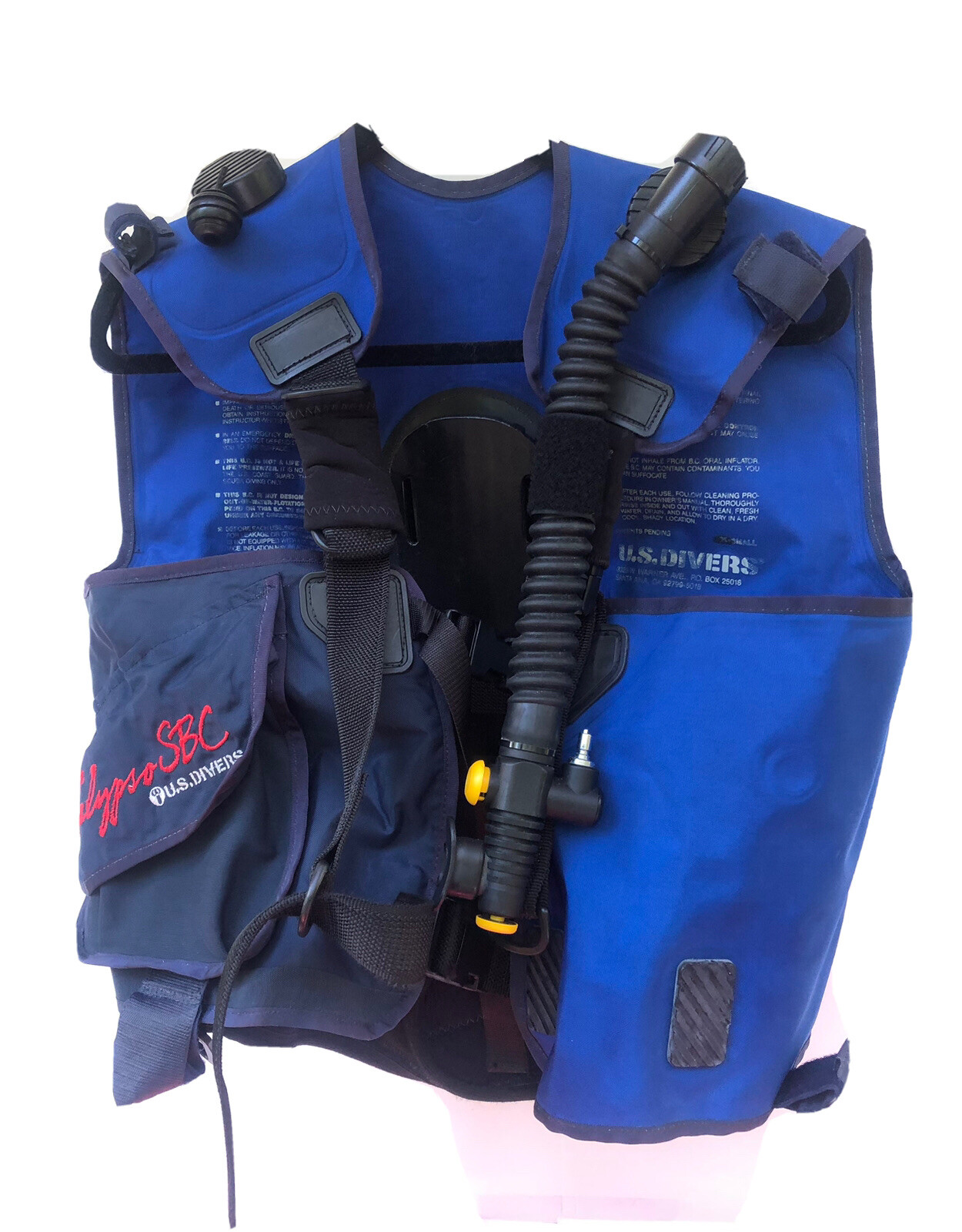 Scuba Vest Calypso SBC U.S. Divers Blue size XS Quality Safety Style NEW
