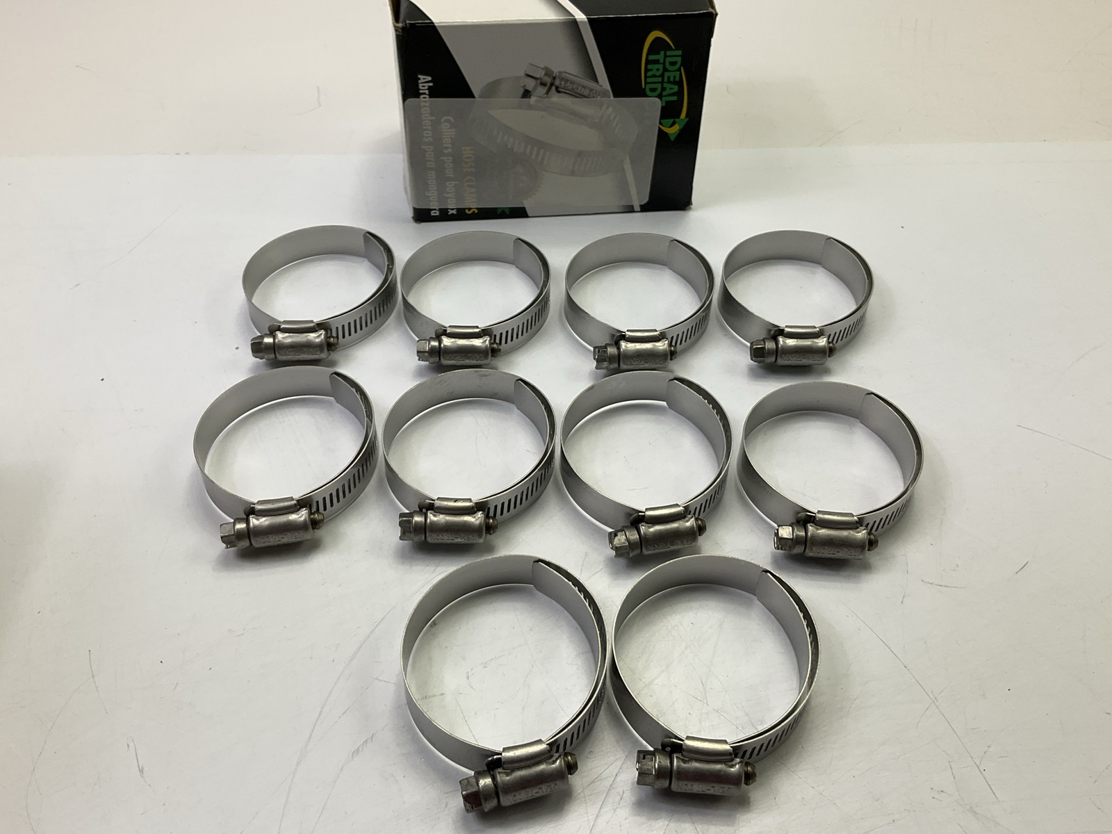 (10) Ideal 6528 Hose Clamps, Clamping Range 1-5/16" - 2-1/4"