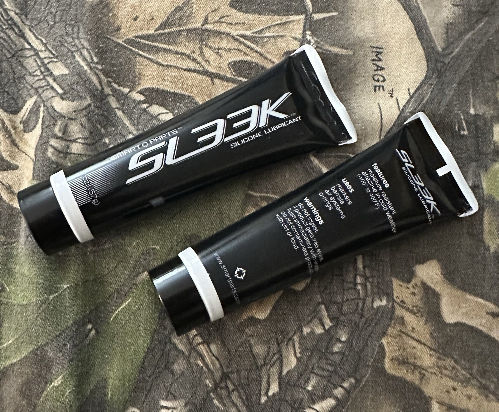 2x Smart Parts Sleek SL33k Silicon Paintball Marker Lubricant Grease Tubes