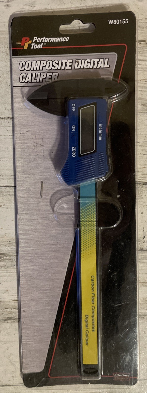 Performance Tool 6" Carbon Fiber Composites Digital Caliper (W80155)