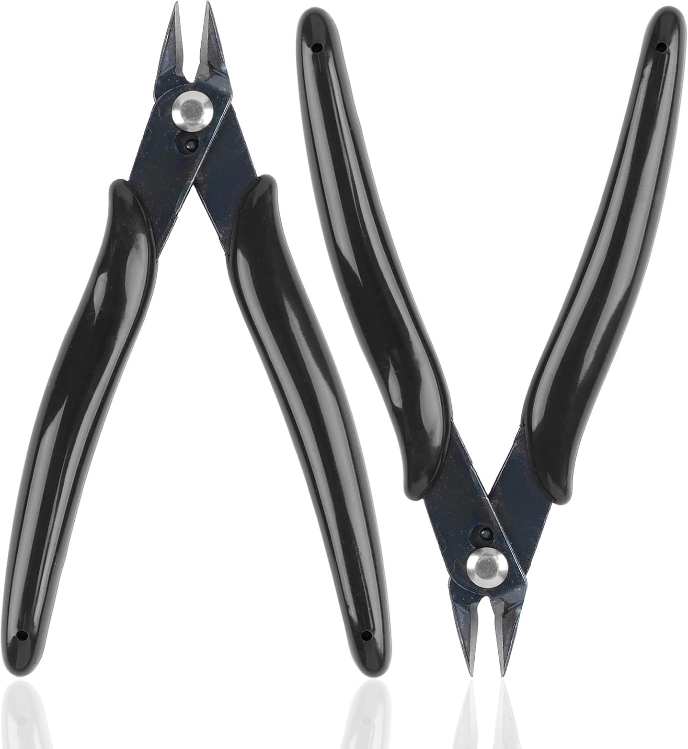 2 Pack Micro Wire Cutters 5 Inch Flush Cutters Pliers Side Nippers Zip Tie DIY