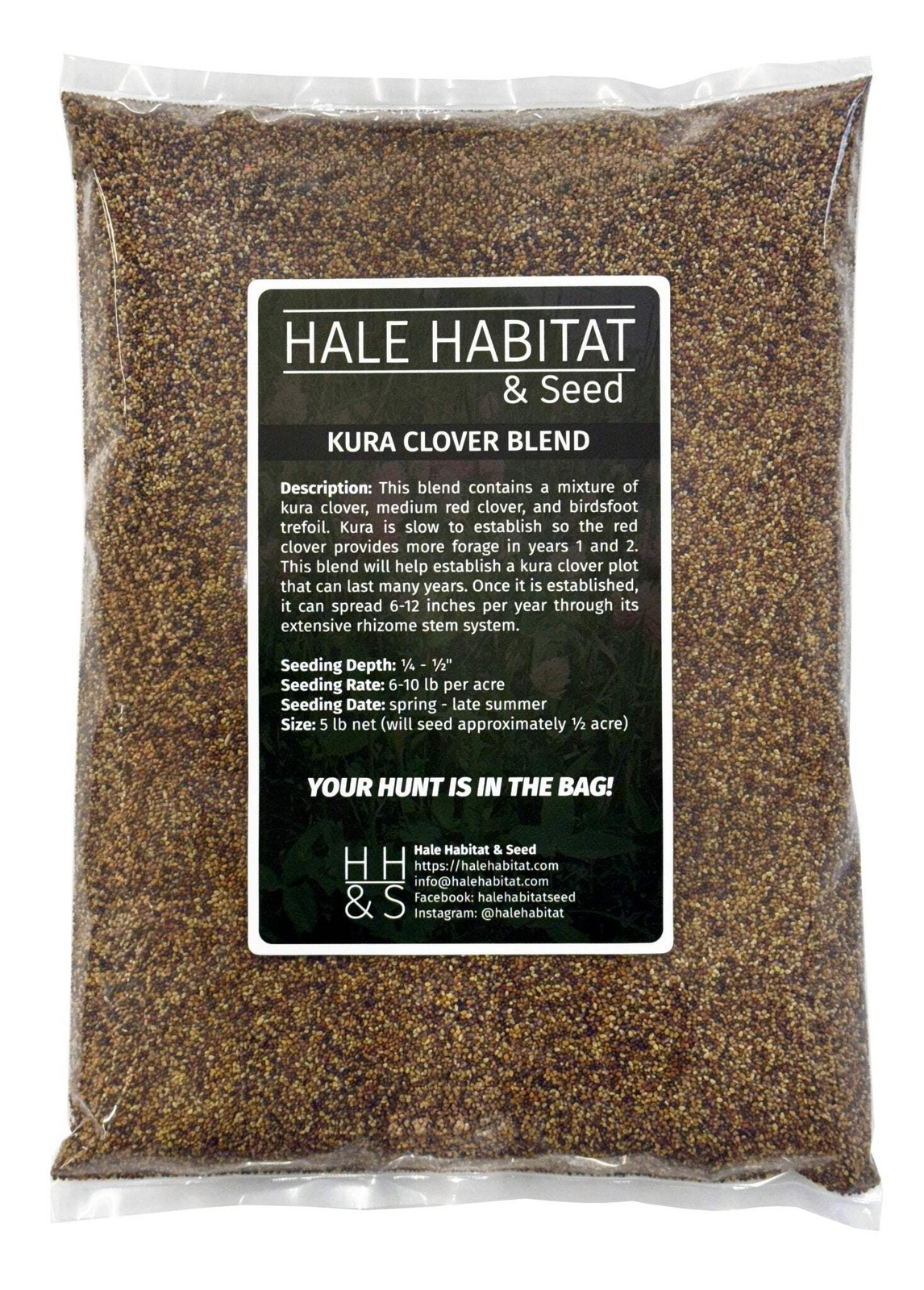 Kura Clover Blend Seed | Hardy Perennial Deer Wildlife Food Plot Forage Habitat