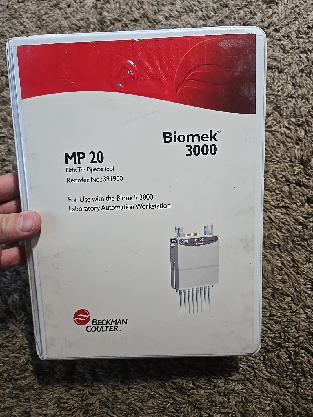 Beckman Coulter Biomek 3000 MP 20 8-tip Pipette Tool 391900