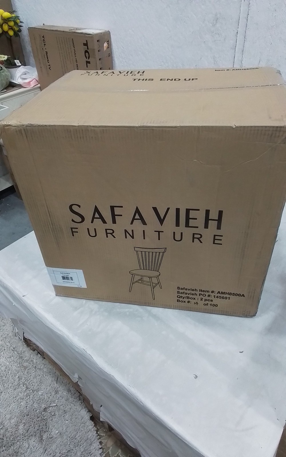 Safavieh PARKER SPINDEL SIDE CHAIR, Reduced Price 2172770149 AMH8500A