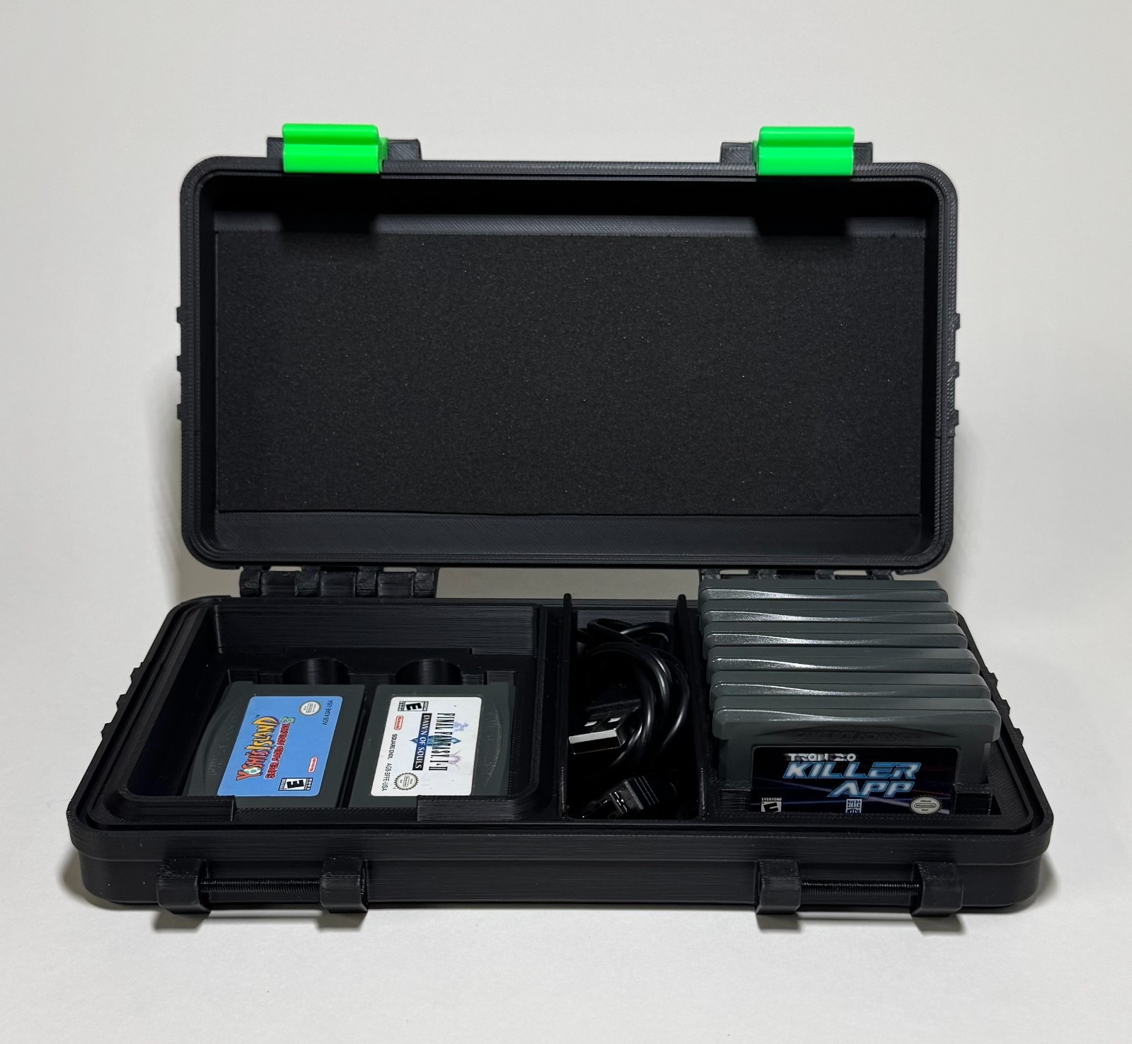 Protective Game Boy Advance SP Case: GBA Carrying Case w/ Accessory & Game Slots
