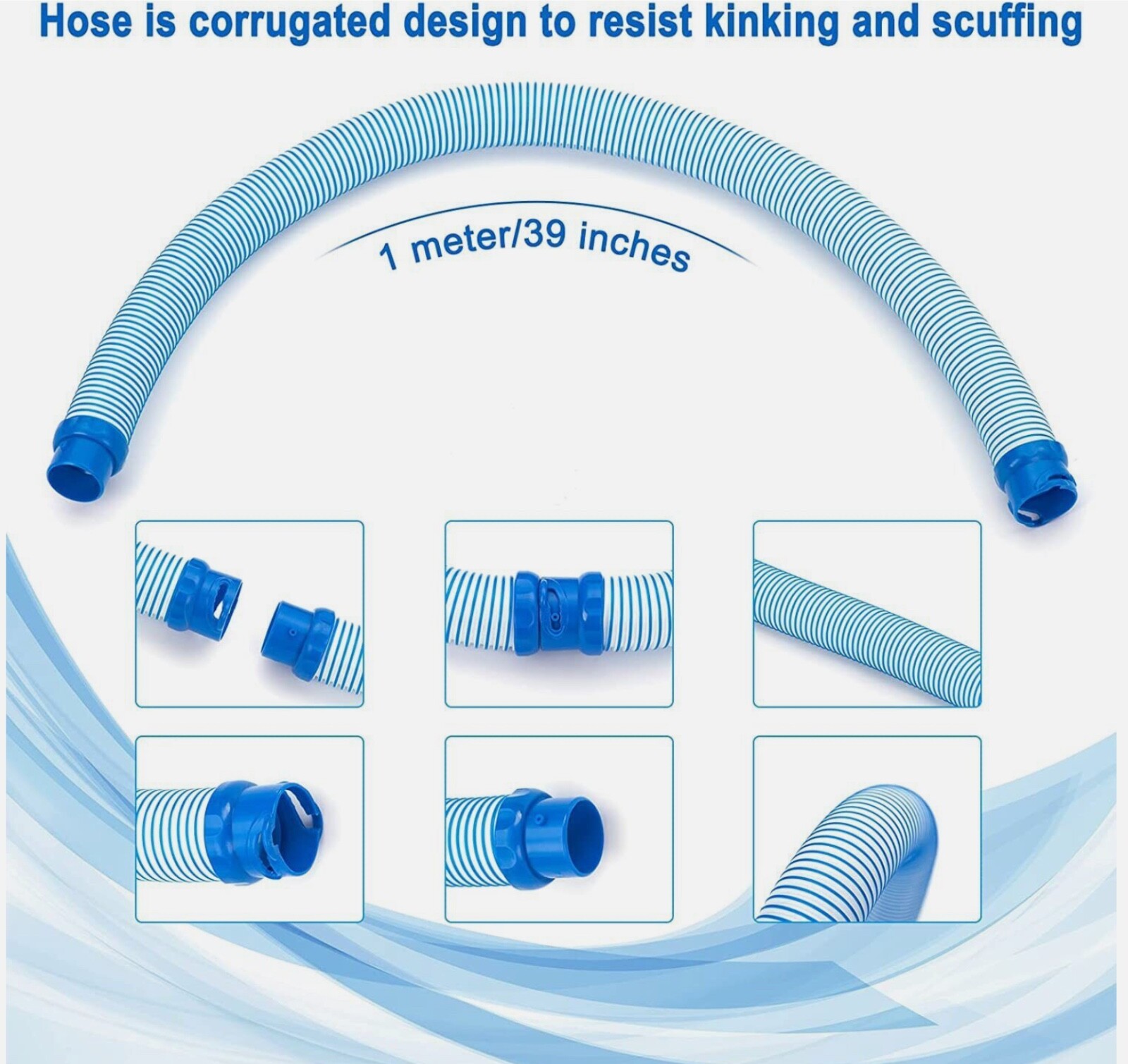 7 PCS For Mx6 Mx8 Pool Cleaner Lock Hose Replacement Kit Pool Cleaner Hose