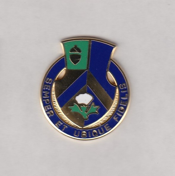 US ARMY 346th INFANTRY REGIMENT crest DUI badge c/b clutchback G-23