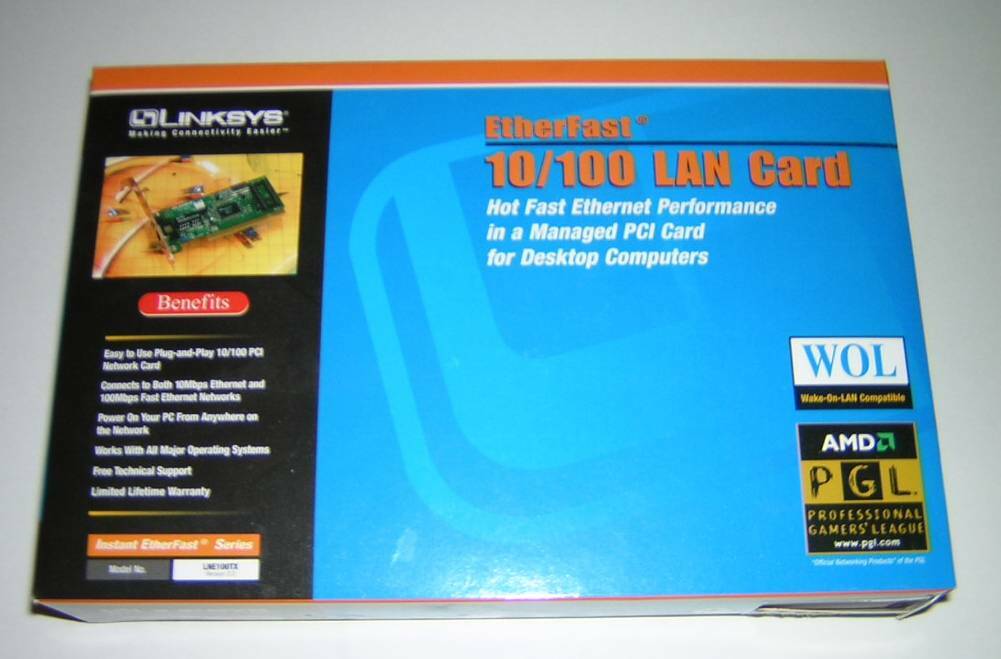 Linksys 10/100 Fast Ethernet LAN PCI Card LNE100TX New in Box