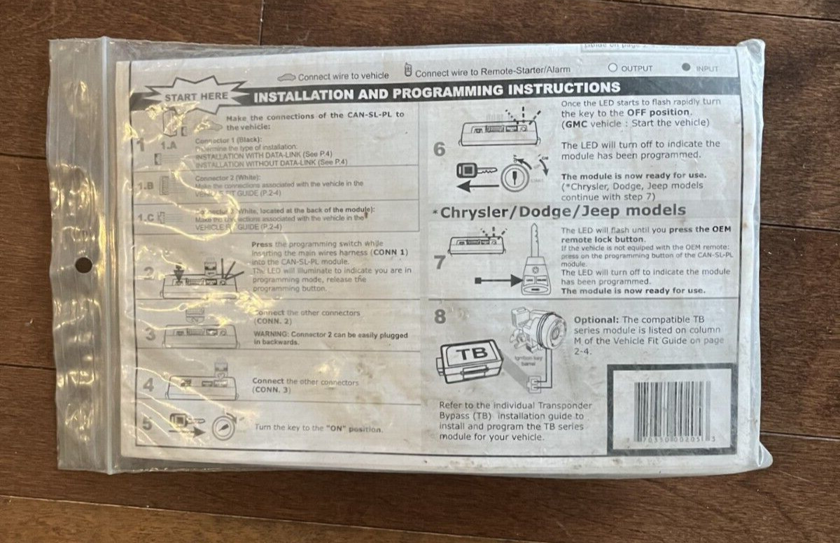 CAN-SL-PL FORTIN alarm and remove starter Can Bus Interface Kit NEW