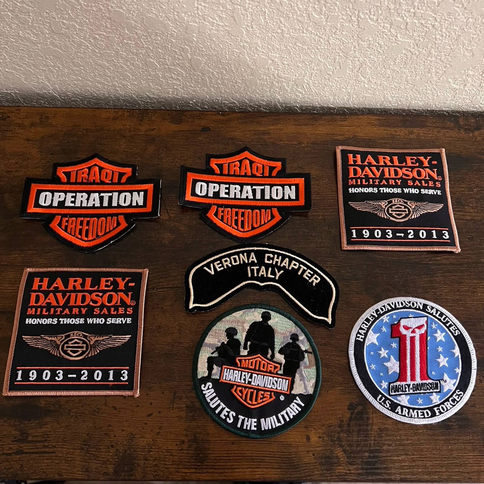 HARLEY-DAVIDSON 7pcs Patches