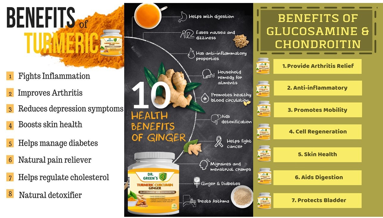 Turmeric Curcumin with Ginger and Bio pepper 2600mg Triple Strength Capsules 100