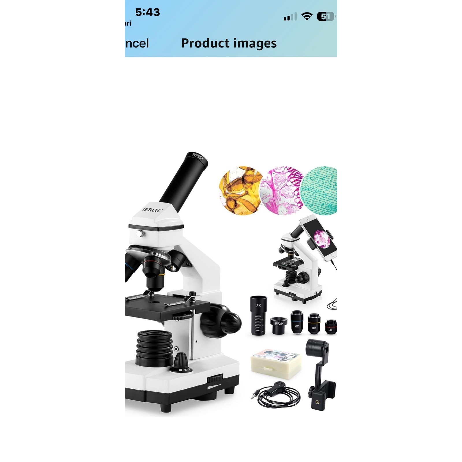 BEBANG Ultra Power Microscope for Adults Students Home School Lab NEW