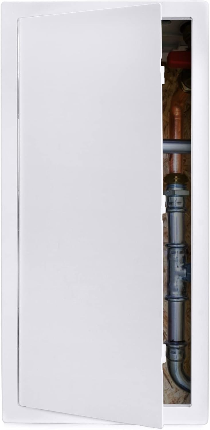 Access Panel for Drywall 14x29 inch Wall Hole Cover Access Door White Plastic
