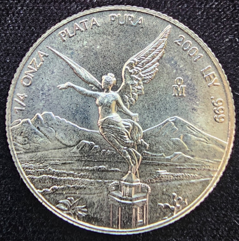 2001 Mexico 1/4 oz .999 Silver Libertad (B029)