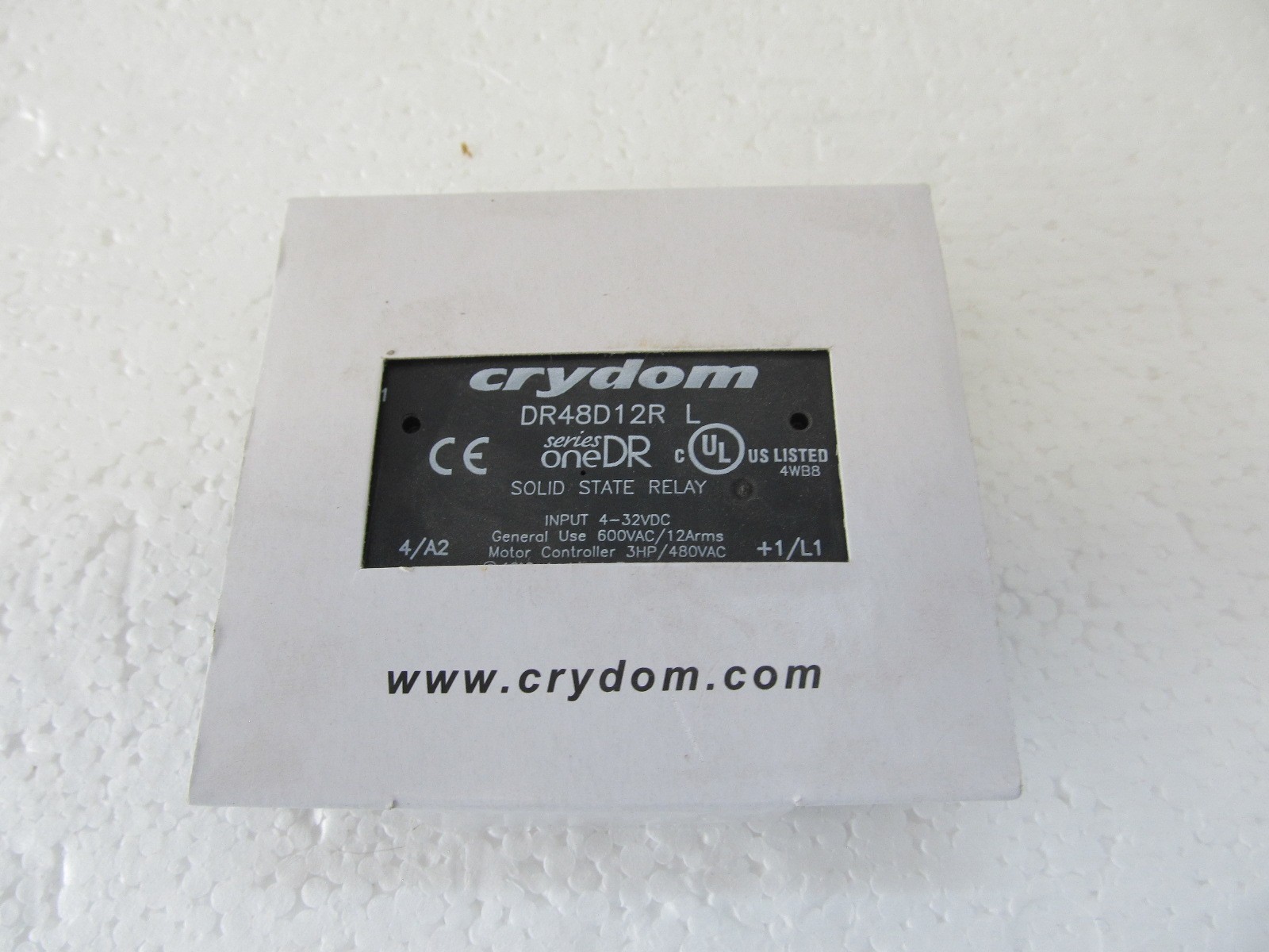 Crydom DR48D12R Solid State Relay, 3 Phase, Screw Clamp, Din Rail, NEW