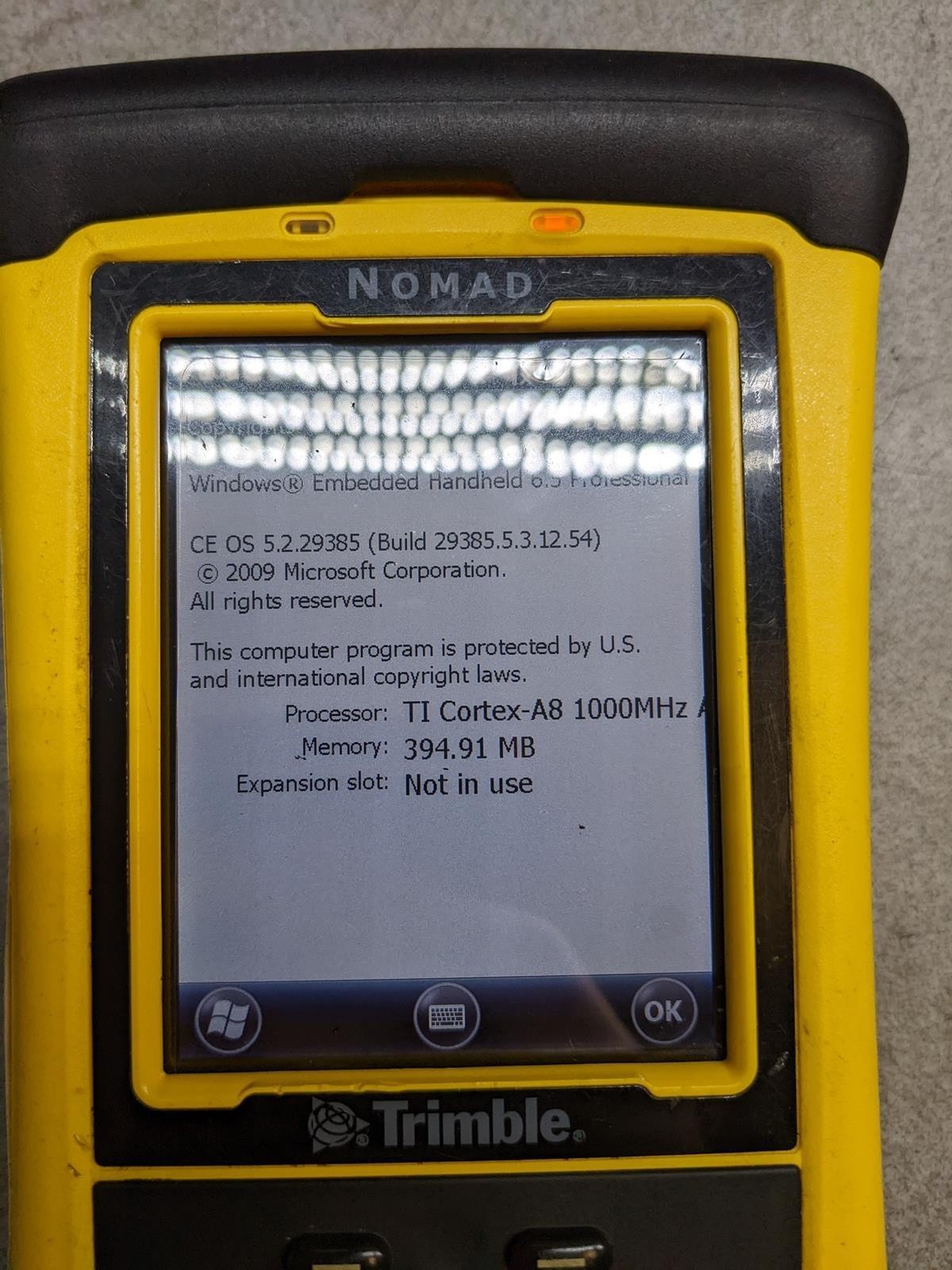 TRIMBLE NOMAD HANDHELD RUGGED GPS DATA COLLECTOR