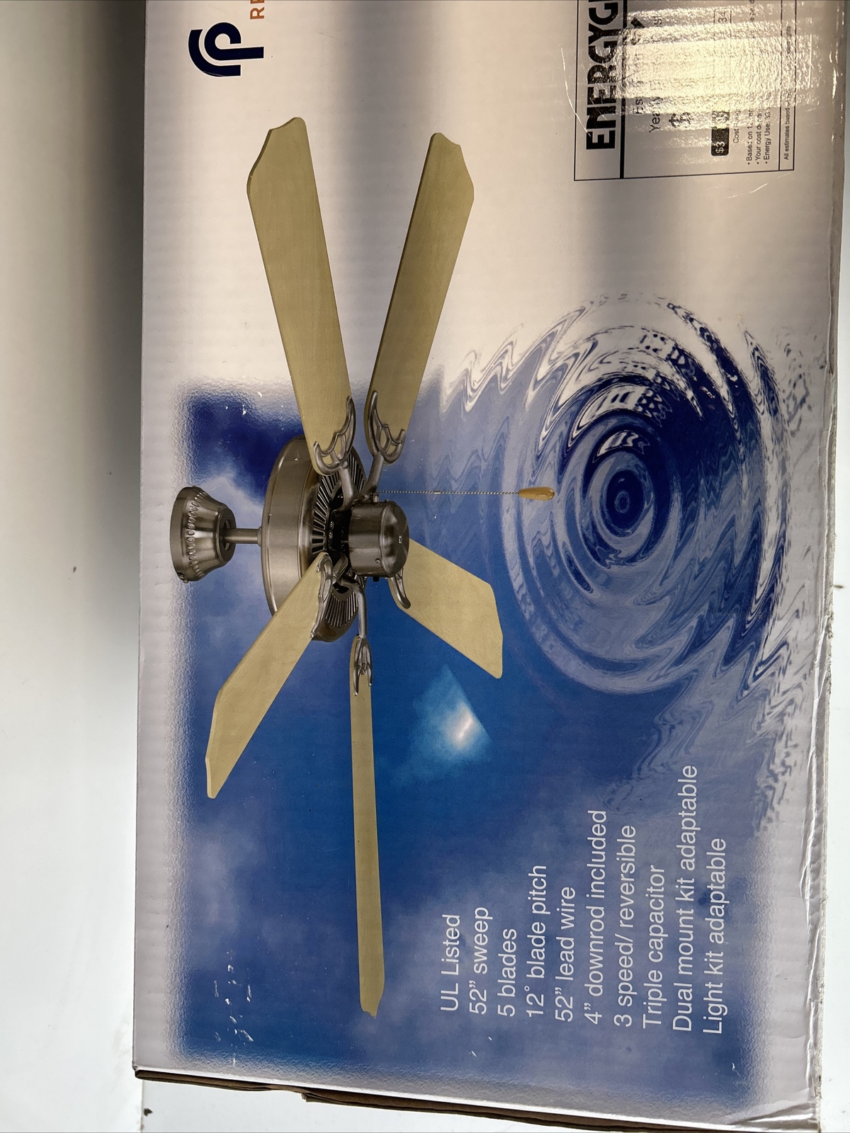 RP 1052-ES 52” 5 blade ceiling fan