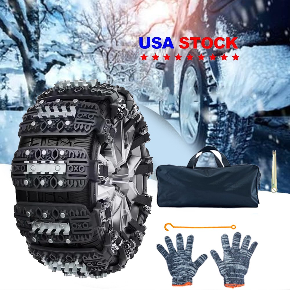 6x Wheel Tire Snow Chains For Car Truck Anti-slip Emergency Winter Universal