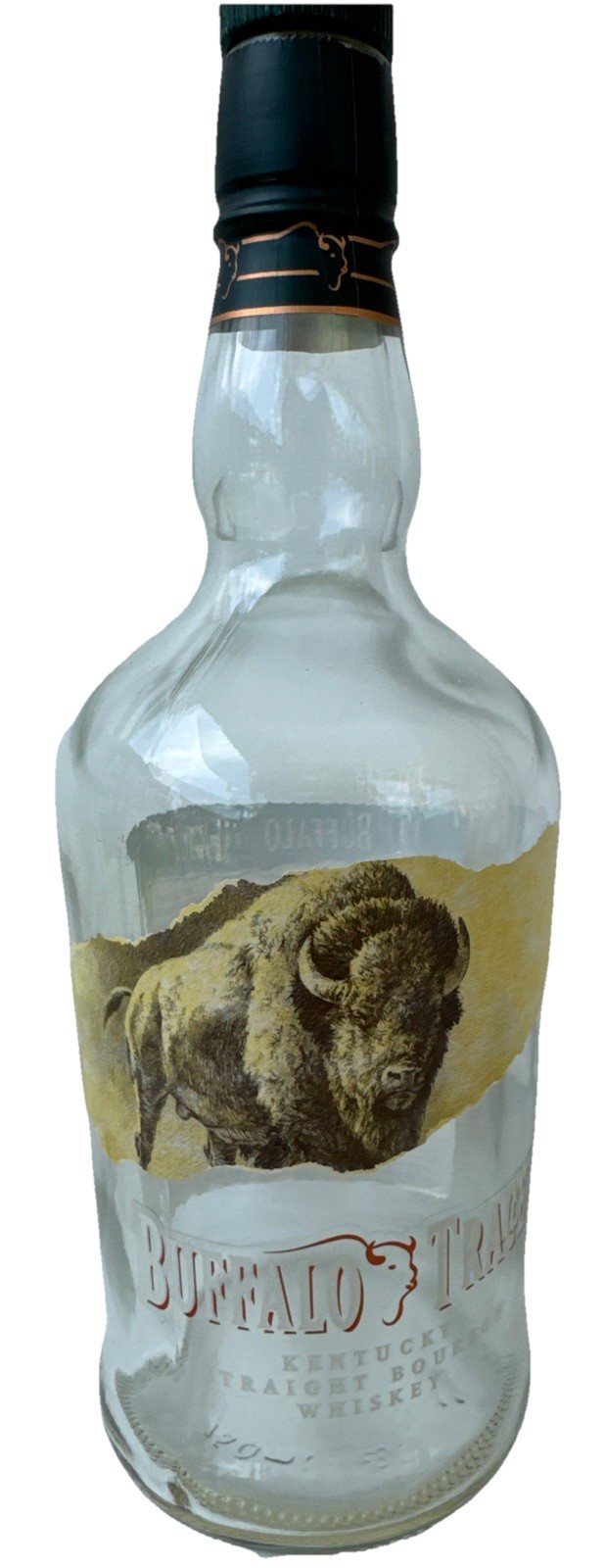 Buffalo Trace Kentucky Bourbon Bottle – Empty 750ML 90 Proof – With Cork