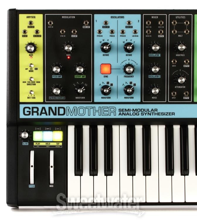 Moog Grandmother Semi-Modular Analog Synthesizer and Step Sequencer