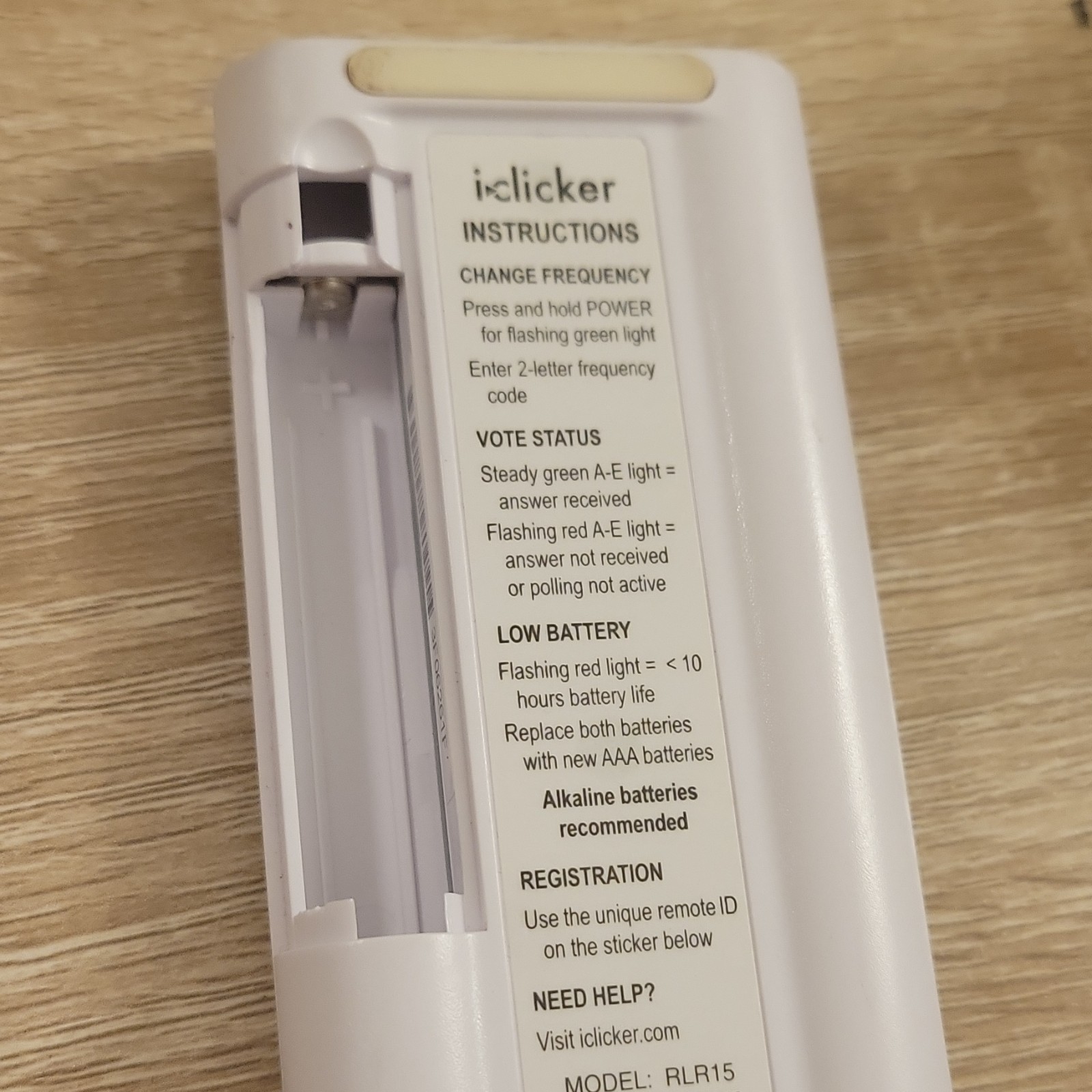 iClicker iClicker+ Classroom Response Remote Control Clicker, RLR15