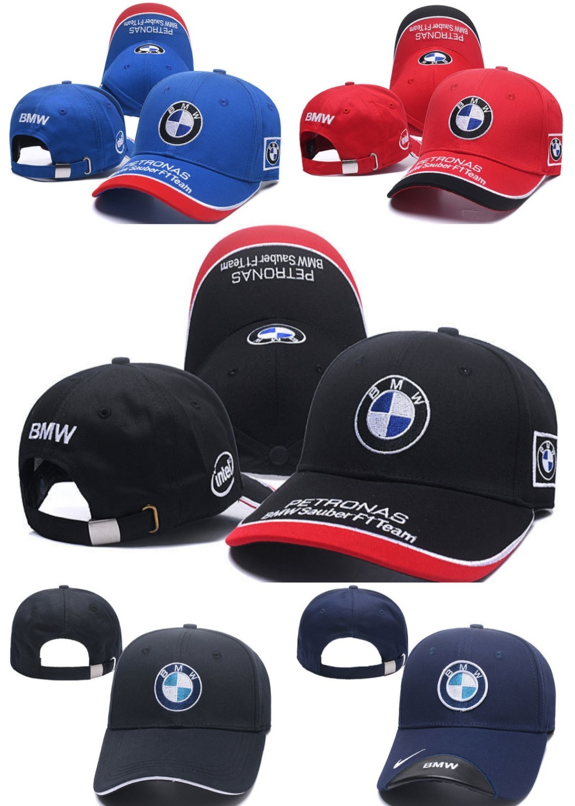 BMW Embroidered logo hat tradition Baseball cap Golf hat Adjustable