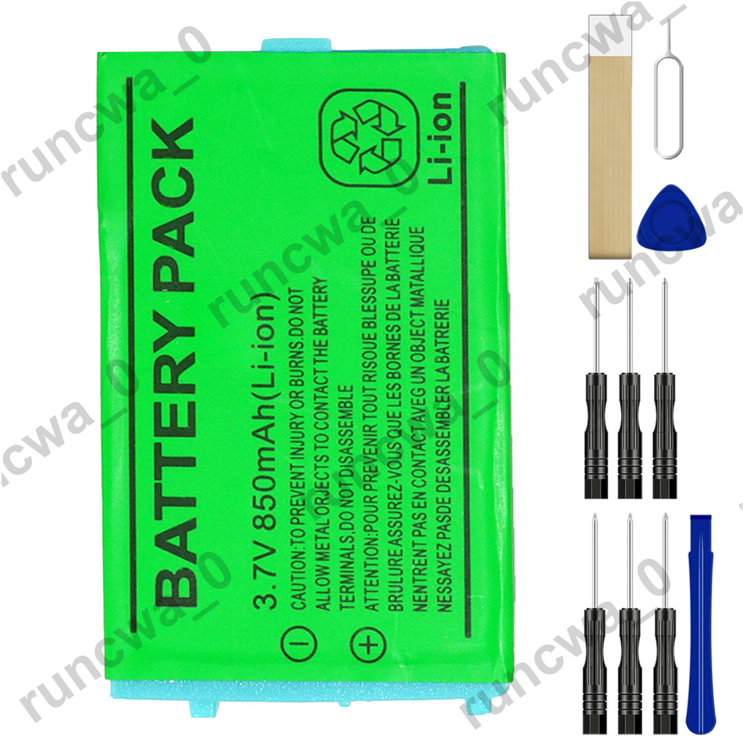 BT-GH188 Battery For Nintendo Game Boy Advance SP Console AGS-001 AGS-003