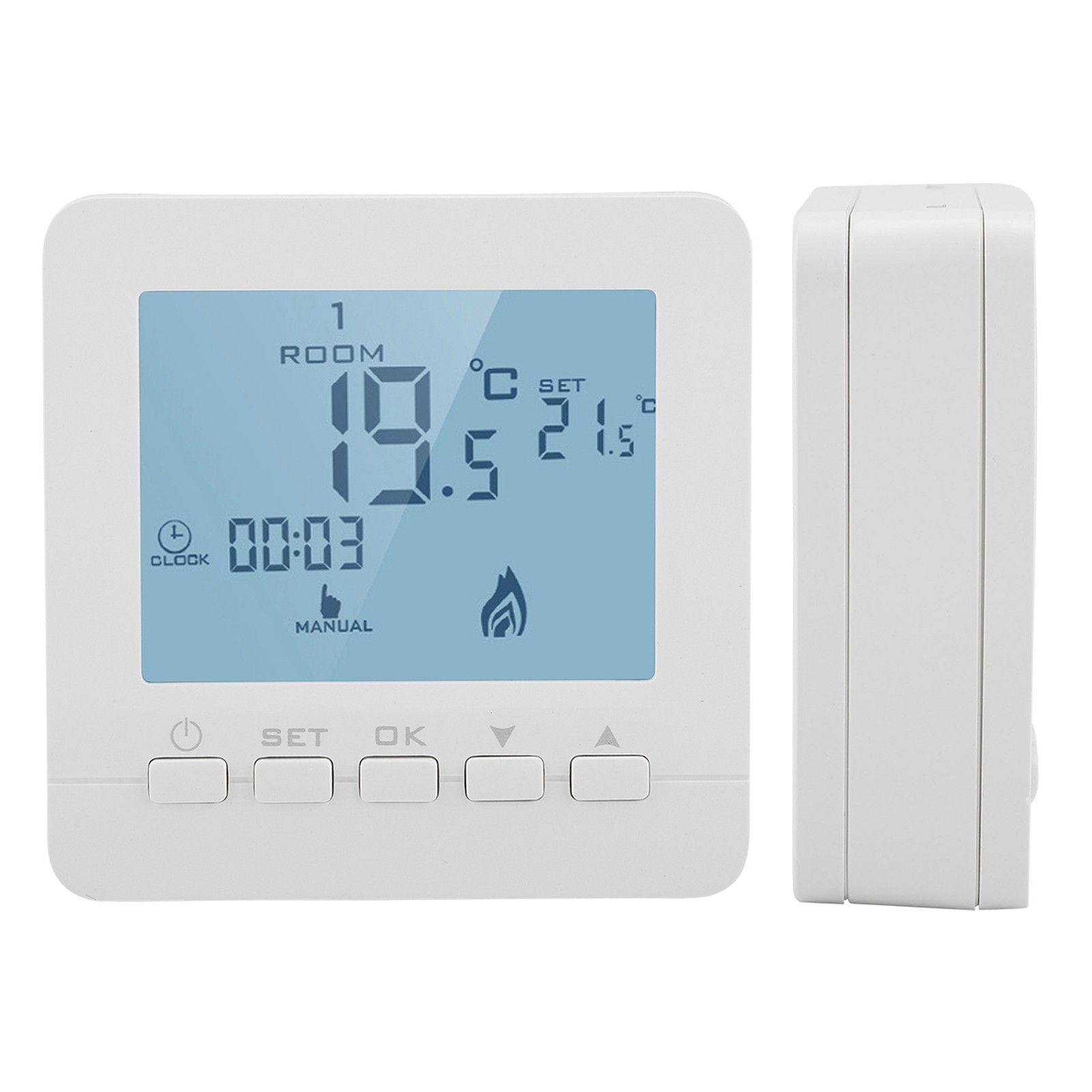 LCD Digital Thermostat With Data Memory Function For Office Spaces