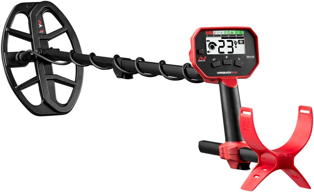 Minelab Vanquish 340 Multi-Frequency Auto-Select Metal Detector for Adults with