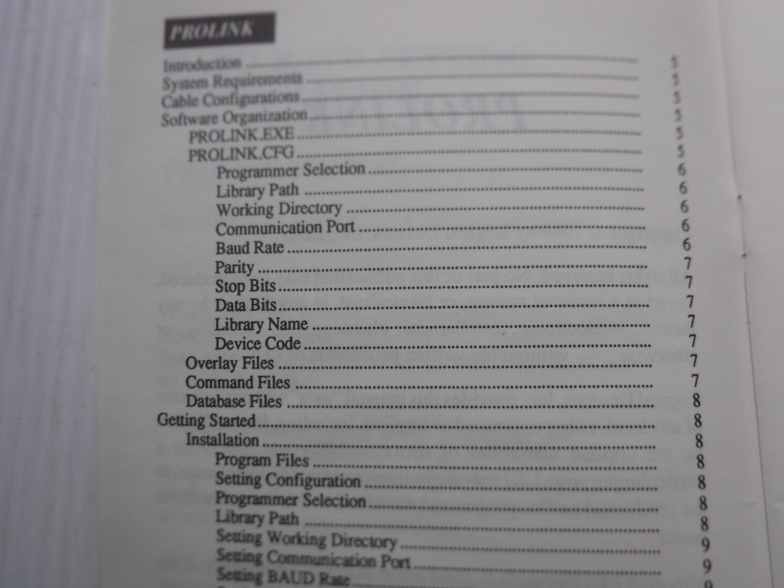 Prolink RS-232 Reference Manual 91-10050-5