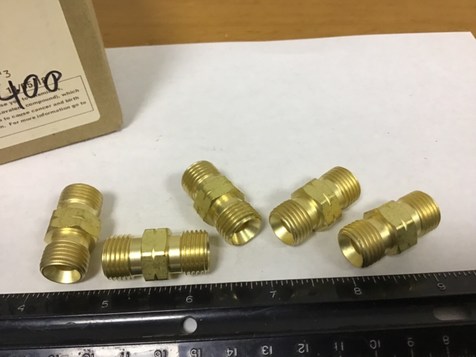 New Qty (5) Radnor 64003908 Gas/Oxygen Hose Couplers, 9/16-18 threads