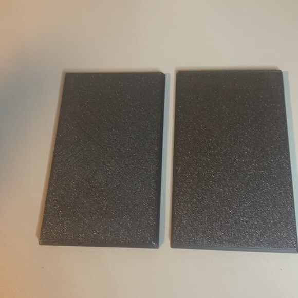 Pack of 2 60mm x 100mm Rectangle Solid Top Warhammer Wargames Bases