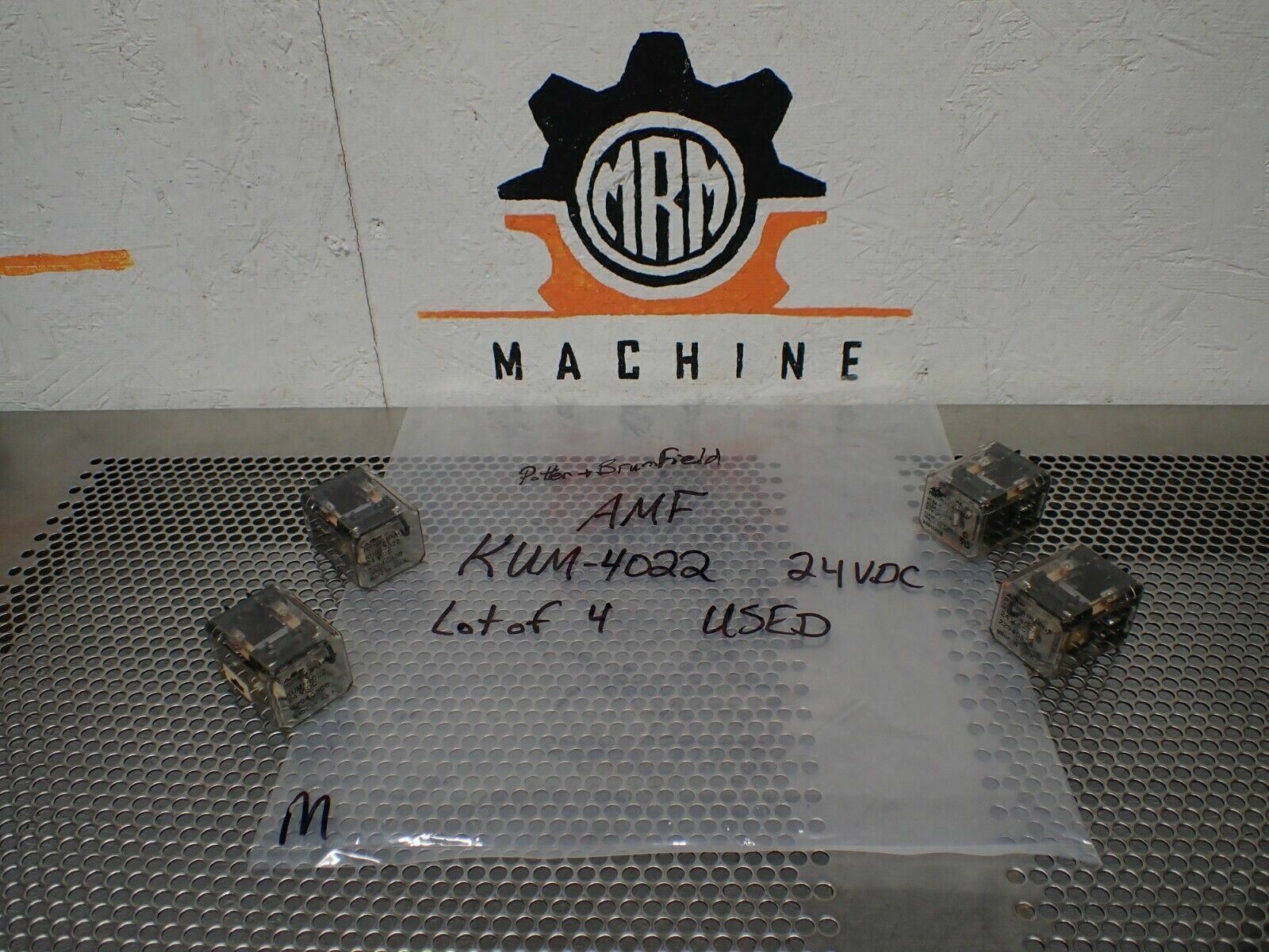 Potter & Brumfield KUM-4022 24VDC Relays Used With Warranty (Lot of 4) See Pics