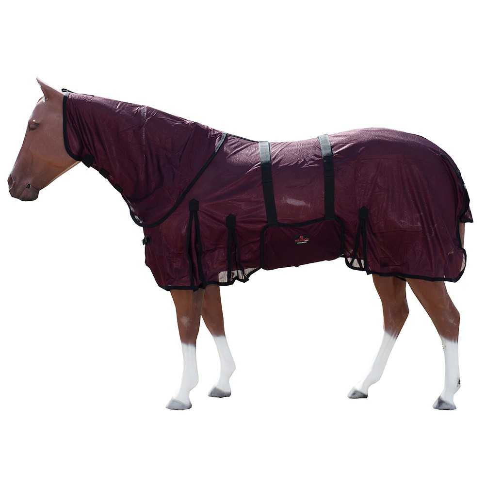 HILASON Horse Fly Sheet UV Protect Breathable Mesh Bug Mosquito Spring | Summer