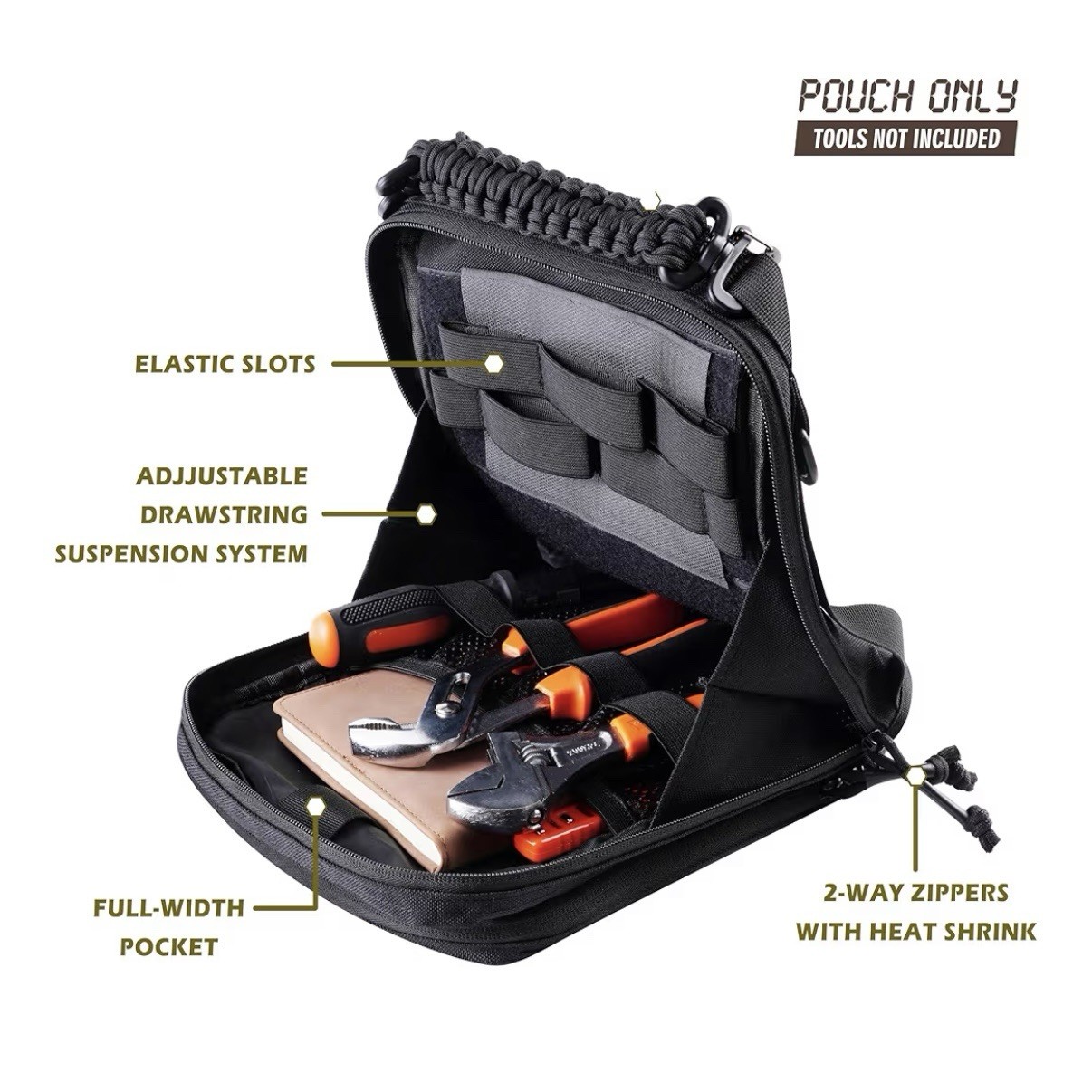 Tactical Molle Admin Pouch Vertical Utility EDC Pouch Organizer NEW